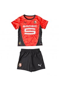 Fotbalové Dres Stade Rennais Dětské Domácí Oblečení 2024-25 Krátký Rukáv (+ trenýrky)